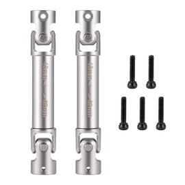 MORFUM RC CVD Driveshafts Front Rear Center Drive Shaft Stainless Steel D-Shaped Hole Drive Shaft for FMS FCX18 LC80 Upgrade 1/18 RC Crawler Upgrade Parts Accessories
