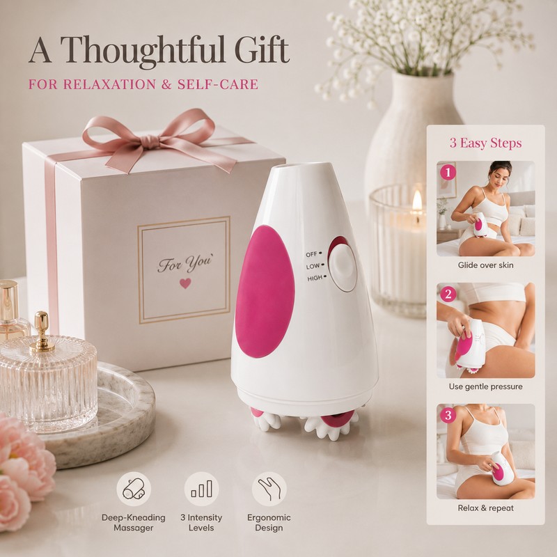 Handheld Body Massager for Everyday Relaxation – Rotating Vibration Device