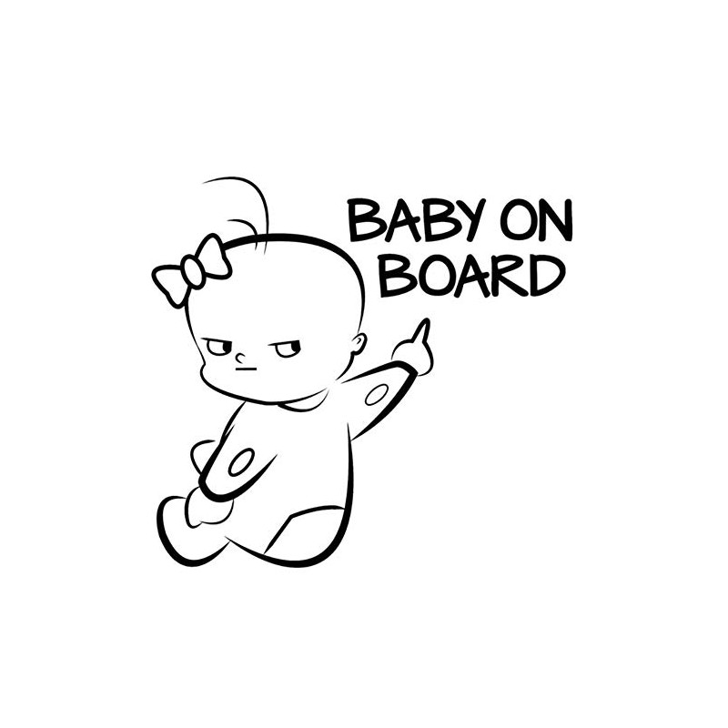 EROSPA® Baby On Board Car Sticker