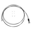 2PCS Fiber Optic Sensor Flat Thin Reflection Optical Fiber Sensor