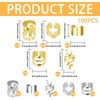 100 Pcs Gold & Silver Dreadlock Beads Locks Accessories Hair
