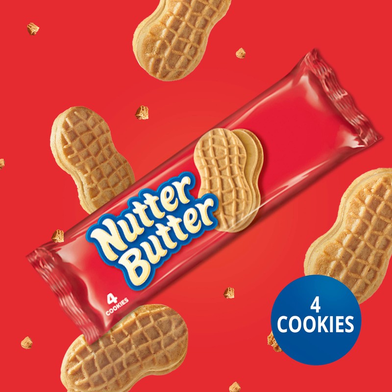 Nutter Butter Peanut Butter Sandwich Cookies, 10 Snack Packs (4