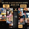 ROCOCO 2lb Dragon Butcher Knife Heavey Duty Cleaver Knife for