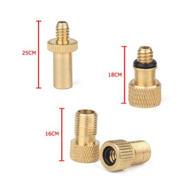 SRECNO Valve Adapter, 8-Piece Set, Bicycle Valve Conversion Adapter, Bicycle Air Pump, Presta/English Type Conversion (Presta/Presta 2 Pieces, Presta/American 4 Pieces, Presta/English 2)