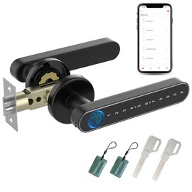 Door Knob,Fingerprint Door Lock,Door Locks for Bedrooms,Smart Door Knob,Fingerprint Door Knob,Door Lock,Biometric Door Knob,Keyless Entry Door Lock with Handle,Door Knobs Interior,Digital Door Knob