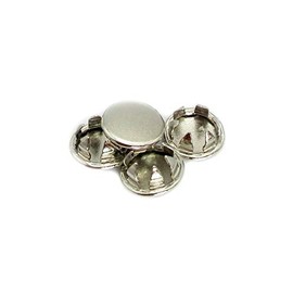 4 Pack 1/4" Nickel Plated Steel Round Tube Plugs