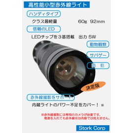 Stork Corp Night Vision IR Infrared Light Infrared LED Small Lightweight Night Vision Survival Game (850 nm)