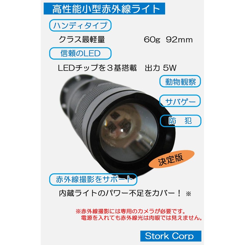 Stork Corp Night Vision IR Infrared Light Infrared LED Small