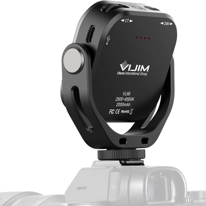 Universal Ulanzi VIJIM VL66 LED Video Light with 360 Rotation