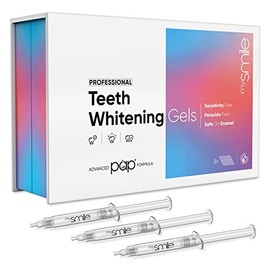 mysmile Teeth Whitening Gel Refills x 8 (3ml Each) - Sensitivity-Free & Peroxide-Free Pap+ Tooth Whitening Gel - 10 Min Stain Removal - Enamel-Safe Teeth Whitening Gel Syringes - Vegan Teeth Whitener