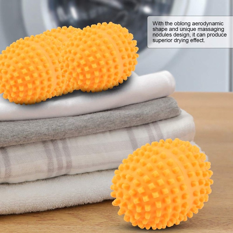 4pcs/Set Orange Laundry Dryer Balls, Dryer Balls Laundry Reusable, Anti