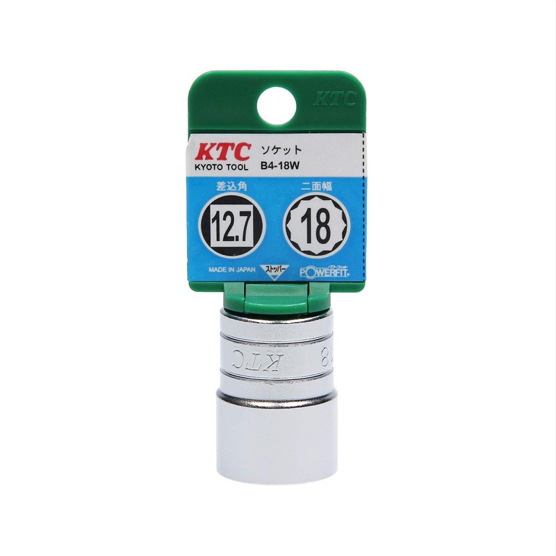 KTC Socket 12-Point B4-18W-H Drive: 0.5 Inch (12.7 mm)