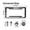 2 Pack US Flag License Plate Frames, Front Back License