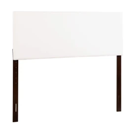 espidoo Nova G0113-QHB Queen Bed Headboard: Adjustable Height 41-53 Inch Faux Leather Panel - White PU Foam Upholstered for Bedroom Decor & Wall Mounting
