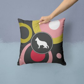 Caroline's Treasures KJ1129PW1414 German Shepherd Decorative Canvas Fabric Pillow, Large, Multicolor