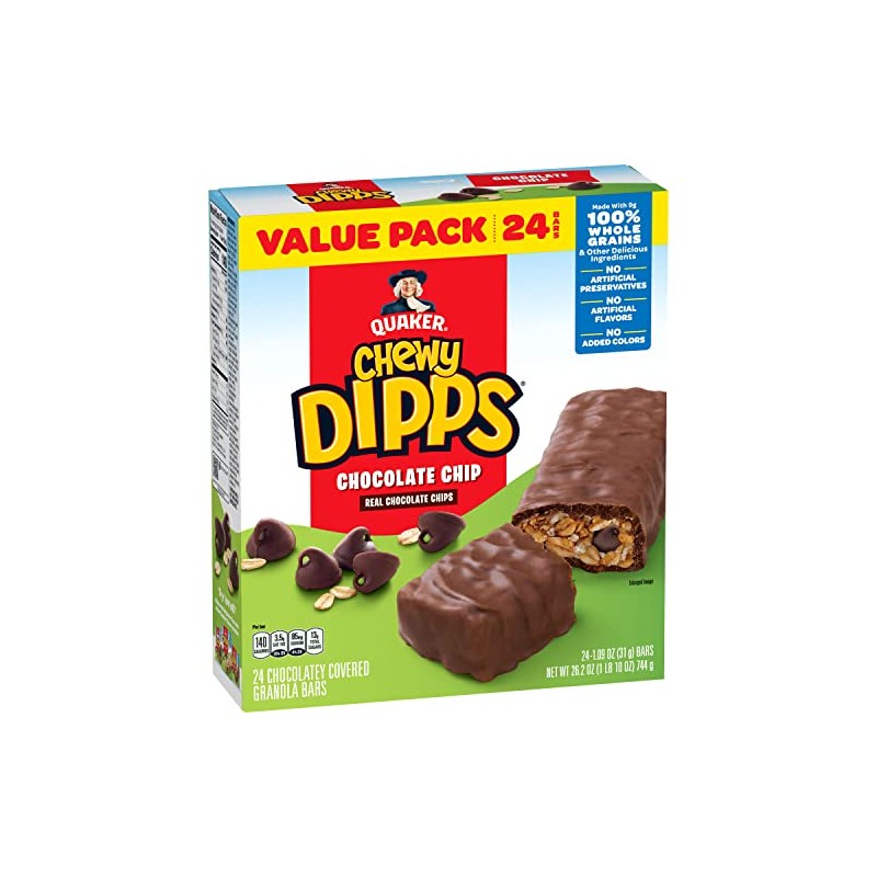 Chewy Dipps Chocolate Chip 24ct