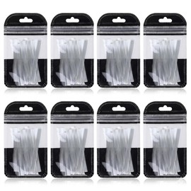 TSUOUKL Pack of 80 Fibreglass Nail Reinforcement, Silk Fibreglass Patches for Nail Art, Physical Support for Gel & Acrylic, Manicure Tool (without Glue), Tear-Resistant & Thin, Bulk Pack