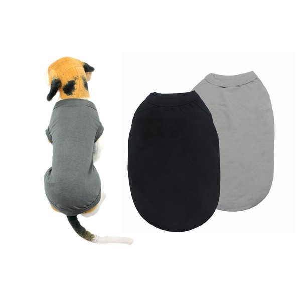 YAODHAOD Cotton Dog Clothes Plain Dog T-Shirts Clothing, Sun Protection