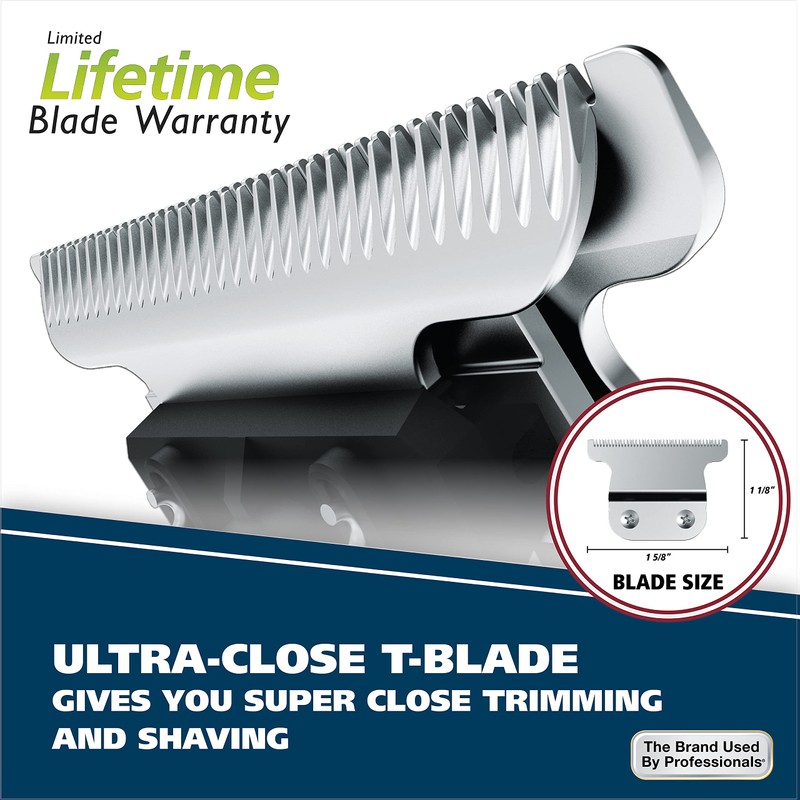 Wahl Aqua Blade® Rechargeable Wet/Dry Lithium-Ion Deluxe Beard Trimmer for