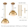 Gold Pendant Light Fixture Dome Brass Pendant Lights Kitchen Island