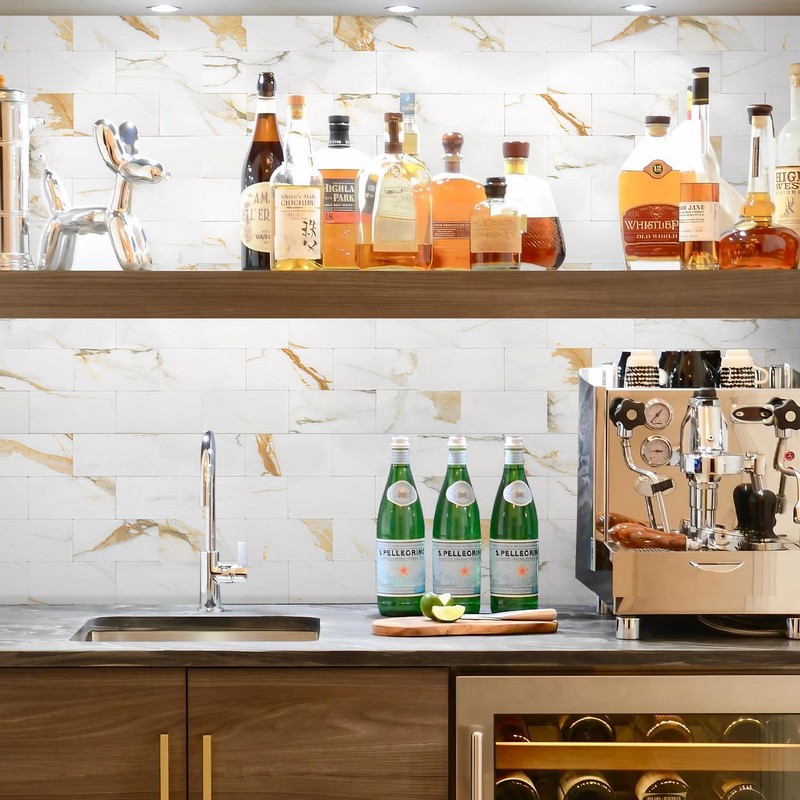 STICKGOO 10-Sheet Peel and Stick Backsplash for Kitchen, Stick on