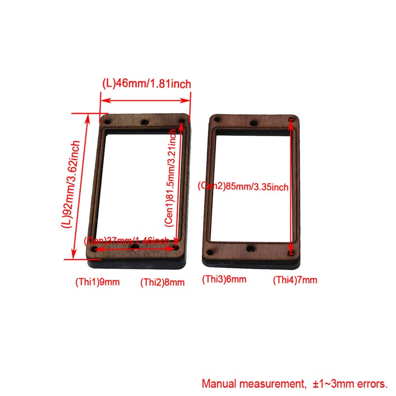 Walmine Rosewood Pickup Mounting Ring Guitar Frame Mounting Ring with