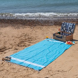 Nicola Spring Turkish Cotton Beach Towel - Light Blue - Pack of 1-170 x 90cm - Quick Dry Peshtemal Lightweight Compact Gym Bath Towel Soft Absorbent Swimming Pool Beach Blanket Sheet