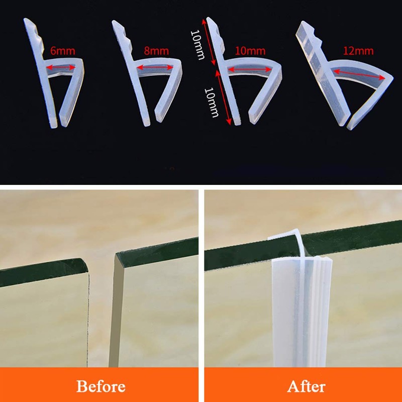 ETOPARS Bathroom Seal Bathroom Door Sealing Strip Screen Shower Cubicles