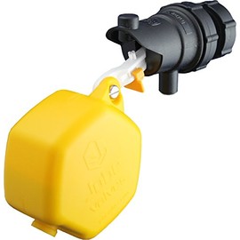 Jobe Valves J-RJVC0075 Rojo Compact Low-Pressure Valve with 2" Narrow-Weighted Float, 2" Extension Arm, 20L/Min, 150PSI, 3/4" NPT Inlet, Yellow/Black