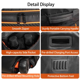 Jeachan Speaker Bag Rugged Speaker Bag Carry Case Compatible with JBL PartyBox 710, Portable Speaker Carry Bag