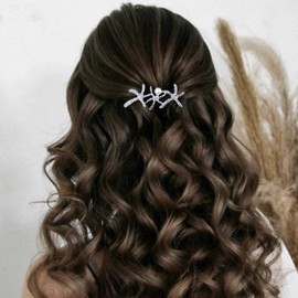 Allereya Vintage Starfish Hair Pin Hair Clip Single Pearl Hair Pins Decorative Hair Pin Silver Starfish Beach Hair Pin Hair Clip Starfish Hair Accessories for Women and Girls (Silver)