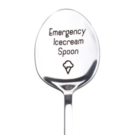 Funny Ice Cream Spoon Gift for Husband Wife Ice Cream Lovers Gifts for Mum Dad Christmas Birthday Gift for Best Friend BFF Friendship Gift for Sister Brother Ice Cream Themed Gifts Spoons