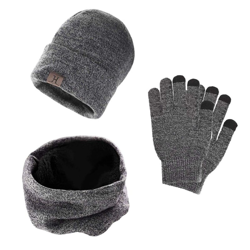 Hat Scarf and Gloves Set, Aisprts Winter Scarf and Hat