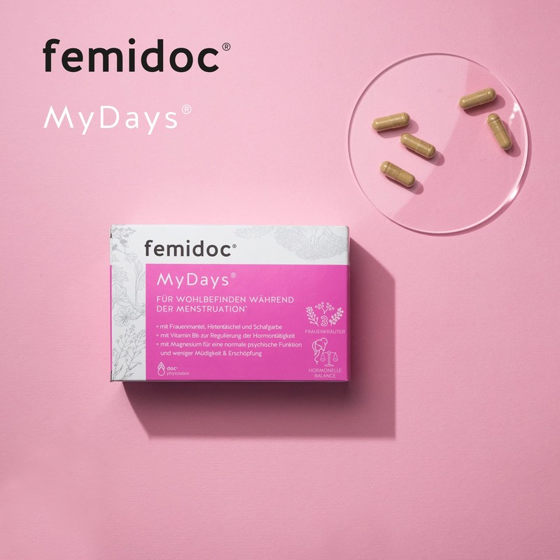 femidoc MyDays Capsules for Women During Menstruation, Pack of 20,