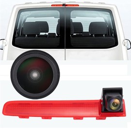 Super Pro HD Waterproof Parking Aid Car Third Roof Top Mount Brake Lamp Brake Light Rear View Backup Camera for VW T5 Multivan T6 Caravelle Tailgate High Roof MPV SUV Bus Double Tyres