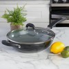 Kenmore Arlington 11" Aluminum Wok W/Lid- Black Diamond