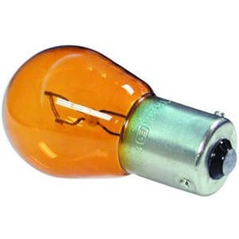 2 x 581 AMBER INDICATOR CAR BULBS OFFSET PINS 12V 21w BAu15s