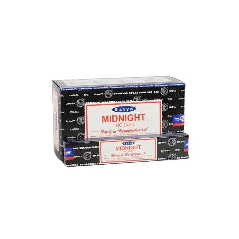 Satya Satya Sai Baba Midnight Nag Champa Incense Sticks (15