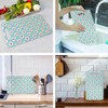 Bcumuq Sweet Fruit Cutting Boards Strawberries Flower Cherry Dot Blue