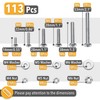 Mr. Pen- Bolts, Nuts, and Washer Assortment Kit, 113 pcs,