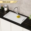 Noodle Board Stove Top Covers - White Wooden Stove Cover