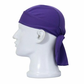 Unbranded Cooling Beanie Hat Head Wrap Durag Headwear Skull Cap Doo Rag Bandana Headband - Dew Rag Purple