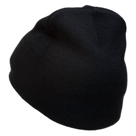 e4Hats.com Maine State Moose Embroidered Short Beanie - Black OSFM