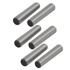 uxcell Carbon Steel GB117 25mm Length 5mm Small End Diameter Taper Pin 6pcs