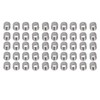 50Pcs M8 Female Thread Coupling Nut Rugged Stainless Steel Maintenance