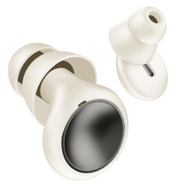 ULSTAR Noise-cancelling Ear Plugs for Sleeping Work Study Concert, Comfortable Side-sleepers Friendly, Hearing Protection Earplugs with Portable Case, Customized Fit, 3 Pairs of Spare Ear Tips (White)