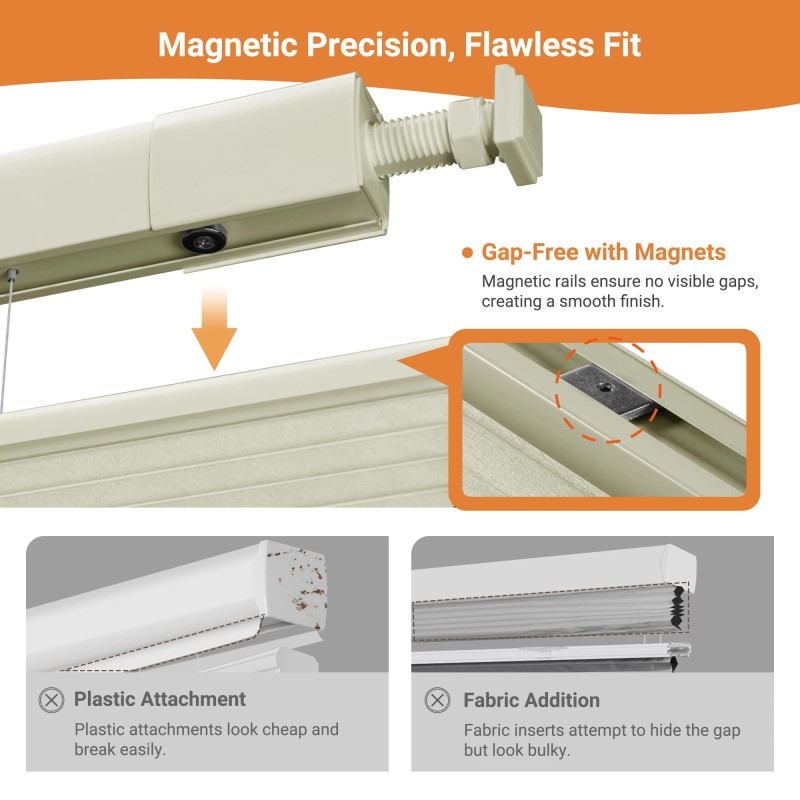 Smart Home Window Blinds No Tools No Drilling Install Cellular