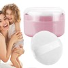 Powder Puff Case,Portable Bath Dusting Storage - Dusting Holder Container
