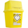 2X Biohazard Sharps Large Medical Bins 4 Litre Boxes