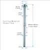 Bropury adjustable L-Shaped 11.5-18Inch Shower Head Extension Arma and conversion
